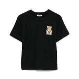 Moschino Kids T-shirt Nera con Stampa Toy per Bambini