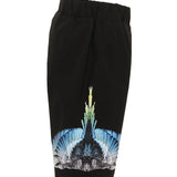 Marcelo Burlon County of Milan Kids Bermuda Nero con Stampa per Bambini