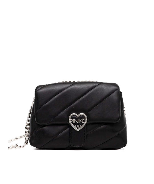 Pinko Kids Borsa a Tracolla Nera per Bambine