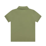 Moschino Kids Polo Verde con Logo Teddy Bear per Bambini