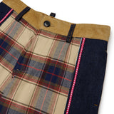 Dsquared2 Kids Pantalone Grigio Fantasia a Quadri per Bambine