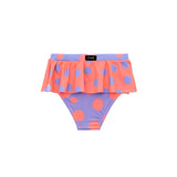 EffeK Purple/Peach Polka Dot Pattern Swimsuit for Baby Girls