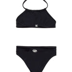 Diesel Kids Costume Bikini a Fascia Nero per Bambine