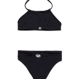 Diesel Kids Costume Bikini a Fascia Nero per Bambine