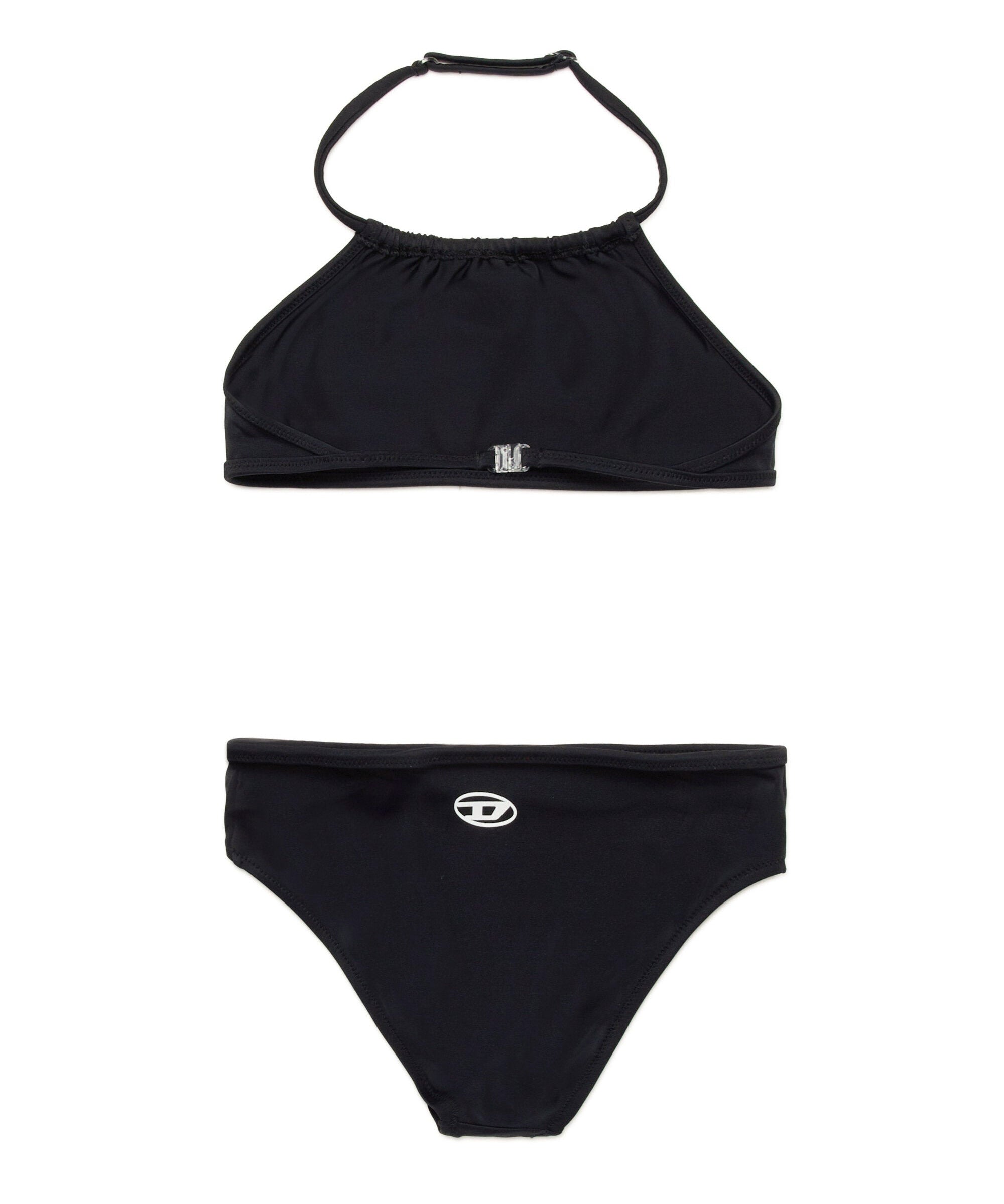 Diesel Kids Costume Bikini a Fascia Nero per Bambine