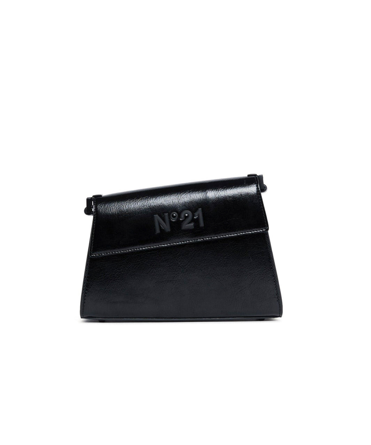 N°21 Kids Borsa Nera Asimmetrica per Bambine