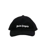 Palm Angels Kids Cappello Nero con Ricamo Logo a Contrasto per Bambini