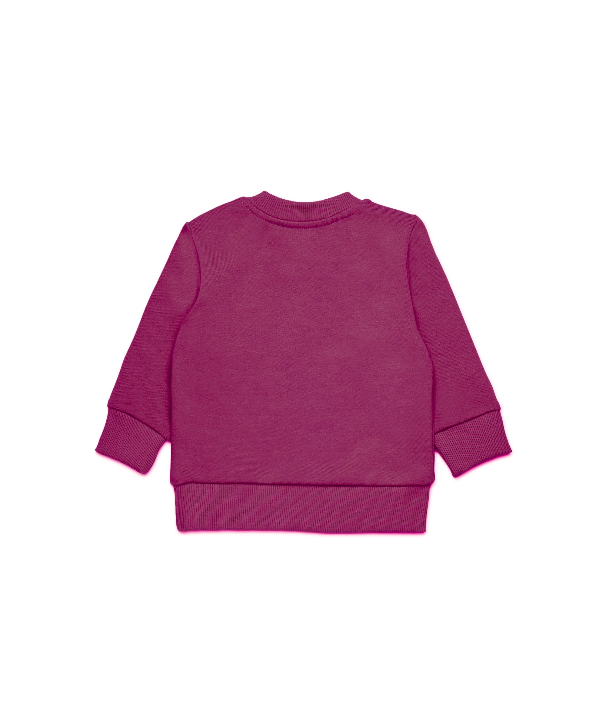 Diesel Kids Felpa Girocollo Viola con Oval D per Neonate