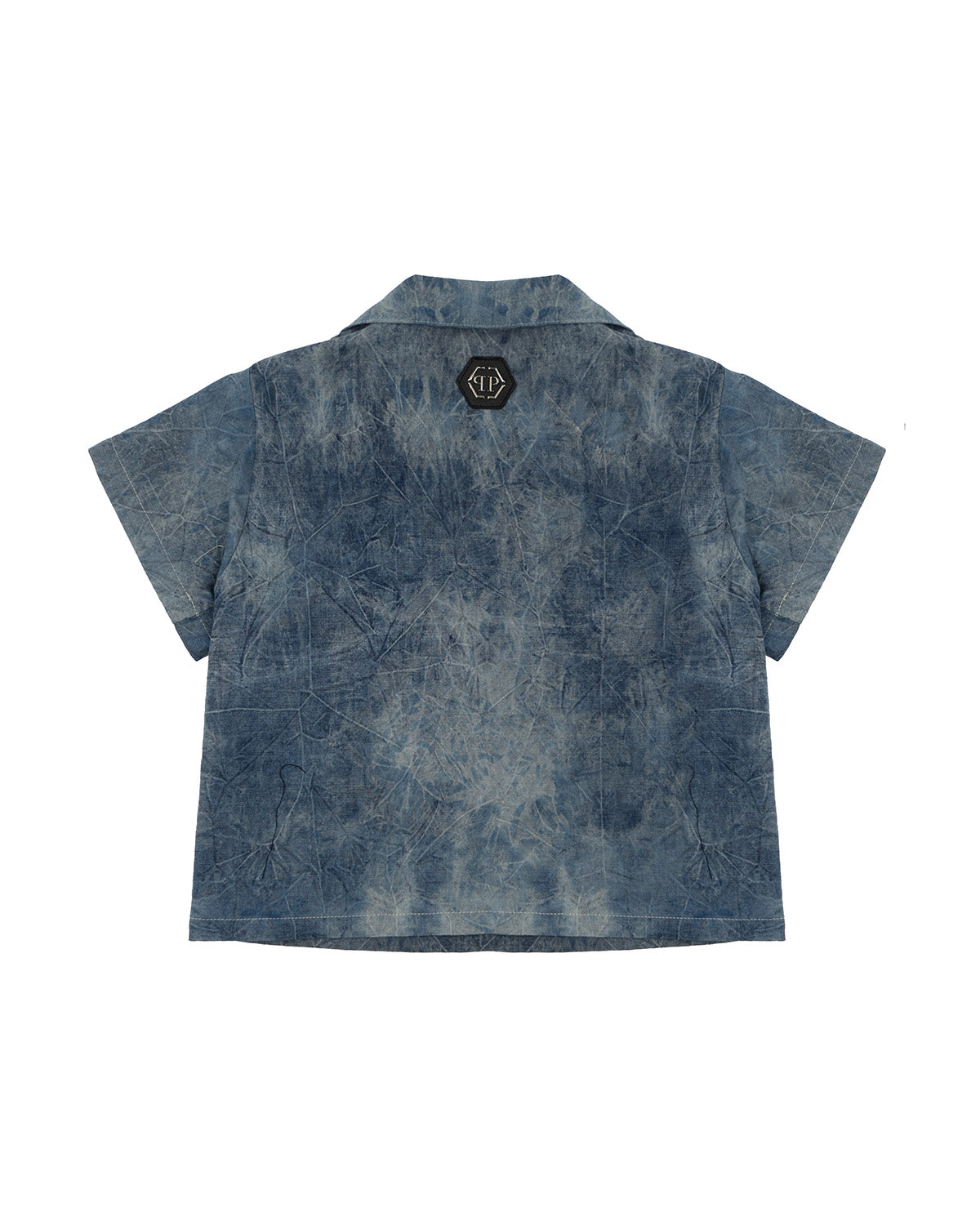 Philipp Plein Kids Camicia in Denim con Applicazione Strass per Bambine