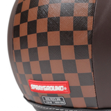 Sprayground Casco Marrone con Motivo Logo Laterale
