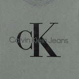Calvin Klein Kids Felpa Verde Girocollo con Logo per Bambini
 (dettaglio)