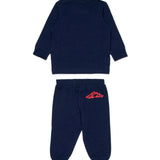 Dquared2 Kids Completo Blu con Stampa Logo a Contrasto rossa per Neonati