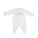 Blumarine Kids Tutina Panna con Fiocco per Neonate