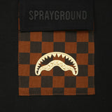 Sprayground Kids T-Shirt Nero con Tasca e Logo per Bambini