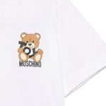 Moschino Kids T-shirt Bianca con Stampa Toy per Bambini (dettaglio)