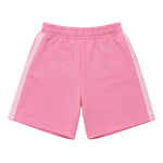 Gcds Kids Short Rosa con Bande Laterali Logate per Bambine