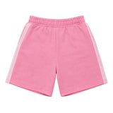 Gcds Kids Short Rosa con Bande Laterali Logate per Bambine