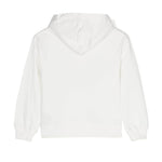 Moschino Kids Felpa Panna con Cappuccio con Logo Teddy Bear per Bambini (retro)