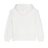 Moschino Kids Felpa Panna con Cappuccio con Logo Teddy Bear per Bambini (retro)