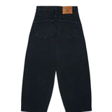 Max&Co Kids Jeans Neri a Gamba Ampia a Cinque Tasche per Bambine