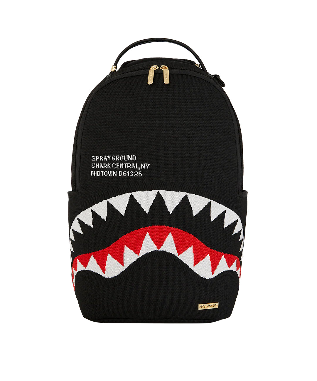 Sprayground Kids Zaino Nero SHARK CENTRAL KNIT per Bambini