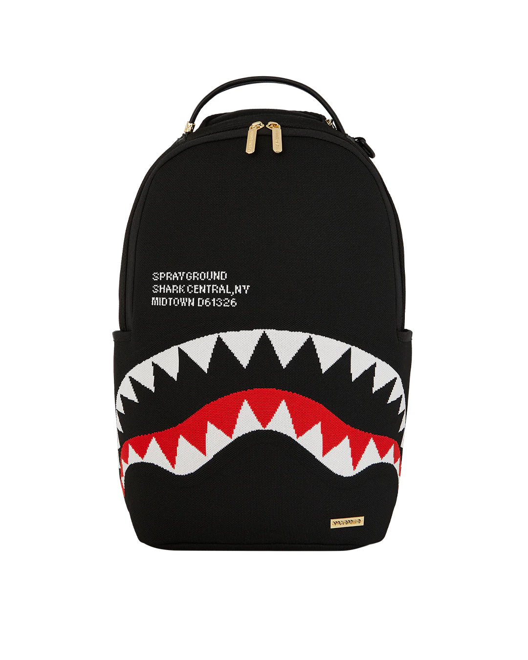 Sprayground Kids Zaino Nero SHARK CENTRAL KNIT per Bambini