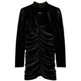 Twinset Kids Abito Nero con Balze per Bambine
