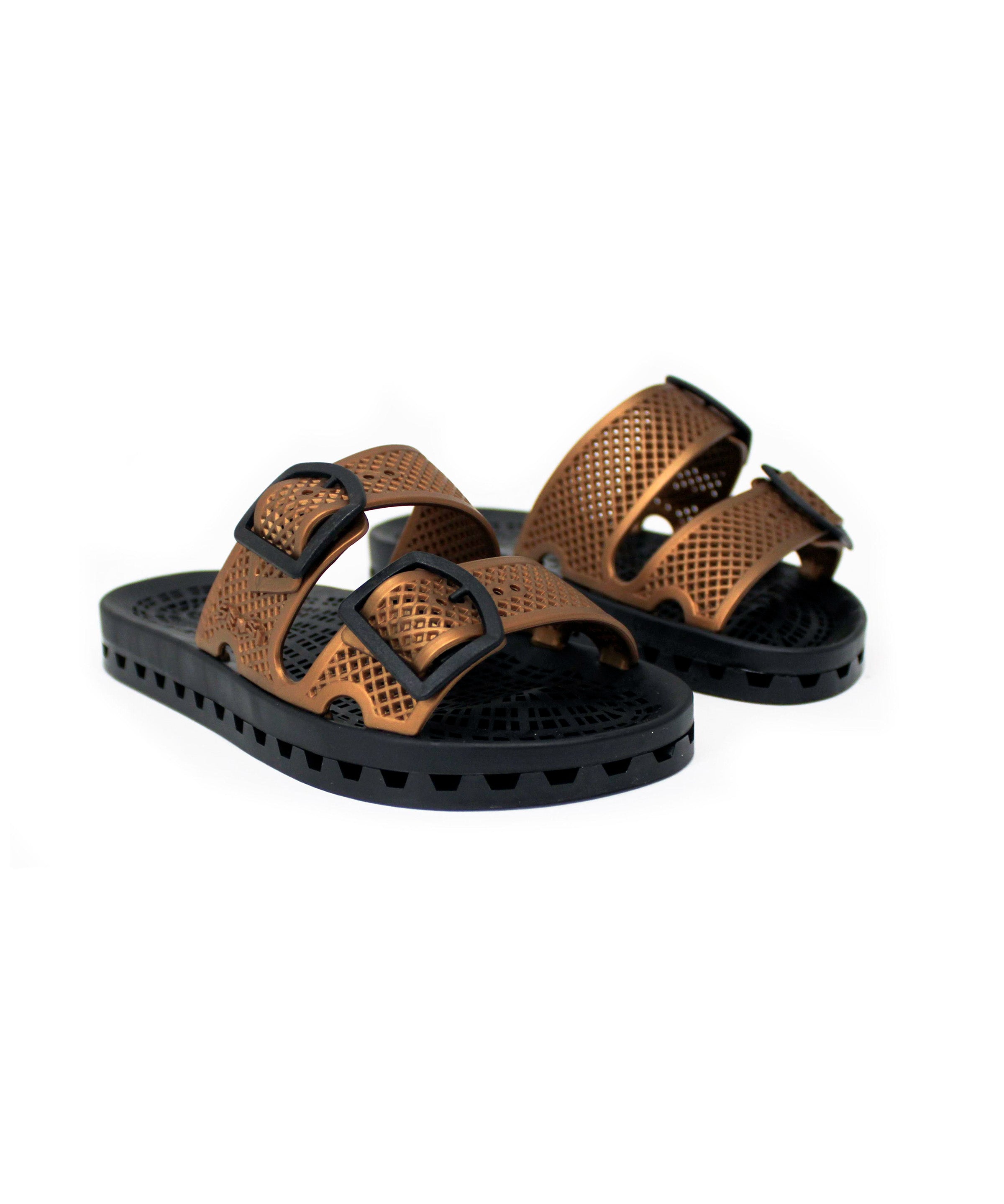 Sensi Kids Urban Sandalo Copper Doppia Fascia per Bambini (fronte)