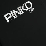 Pinko Kids T-shirt Nera con Stampa Logo 