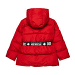 Dsquared2 Kids Giubbino Trapuntato Rosso Avvitato per Bambine