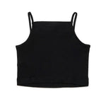 Diesel Kids Top Nero con Logo per Bambine