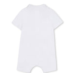 Boss Kids Tutina Bianco con Logo per Neonati