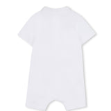 Boss Kids Tutina Bianco con Logo per Neonati