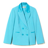 Twinset Kids Giacca Blazer Azzurra (fronte)