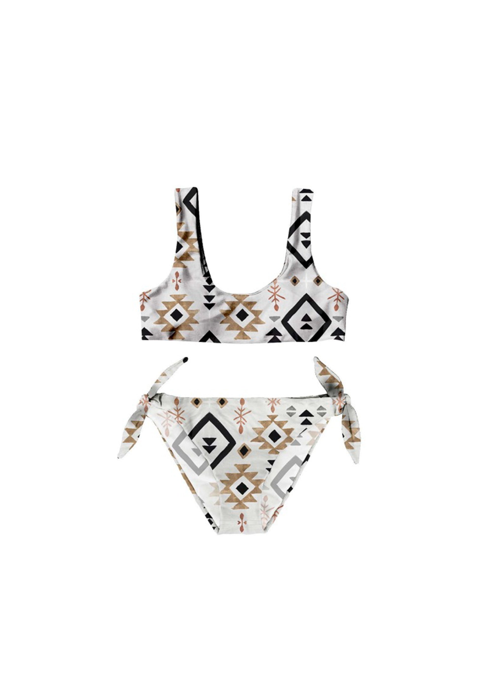 Tooco Kids Costume Bikini a Fascia Fantasia Uxmal per Bambine