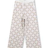Michael Kors Kids Pantalone Beige con Stampa per Bambine