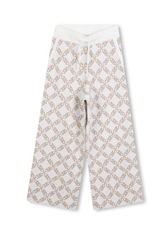 Michael Kors Kids Pantalone Beige con Stampa per Bambine