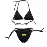 Barrow Kids Costume Bikini Nero con Logo per Bambine