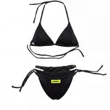 Barrow Kids Costume Bikini Nero con Logo per Bambine