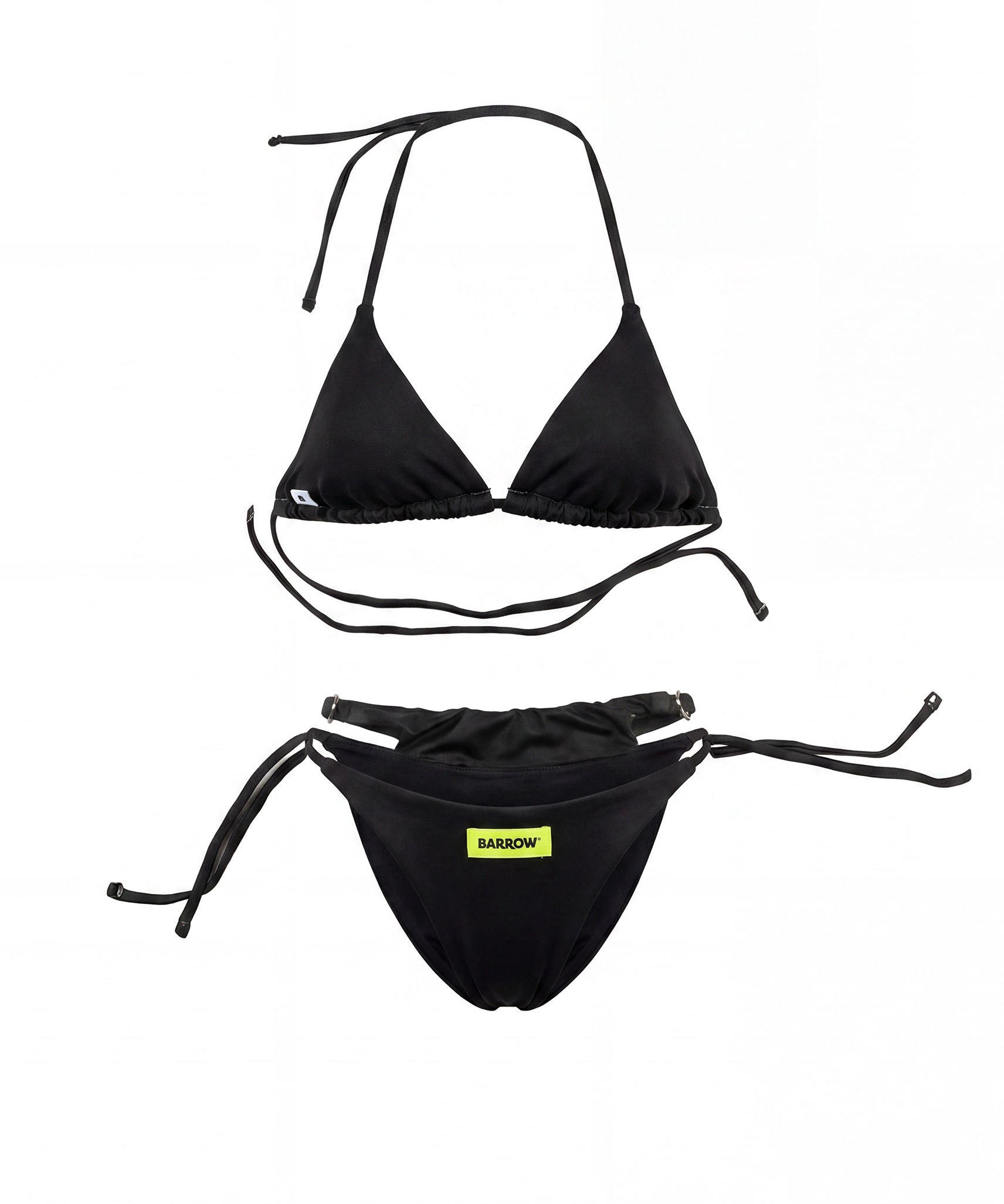 Barrow Kids Costume Bikini Nero con Logo per Bambine