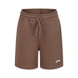 MSGM Kids Bermuda Marrone con Logo per Bambini (fronte)