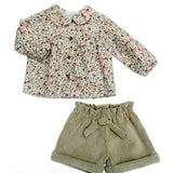 Barcellino Kids Completo Verde/Fantasia per Neonate