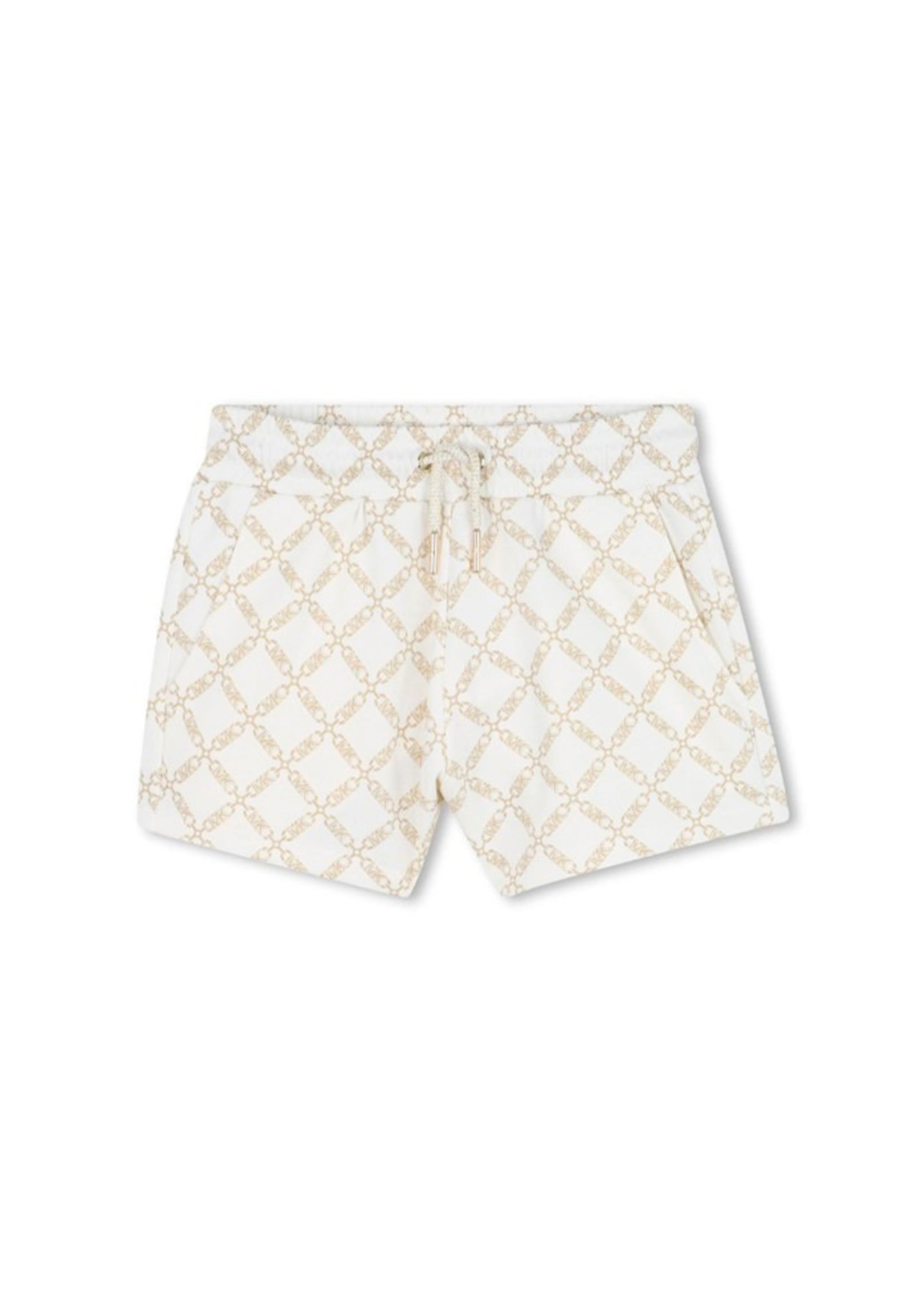 Michael Kors Kids Shorts Ecrù All Over Logo for Girls