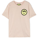 Barrow Kids T-shirt Sabbia con Stampa Logo per Bambini