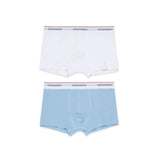 Dsquared2 Kids Set 2pz. Boxer Bianco/Celeste per Bambini