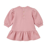 Elisabetta Franchi La Mia Bambina Abito in Cotone con Ricamo Rosa per Bambine