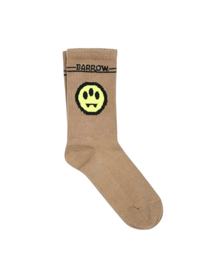 Barrow Kids Calzini Sabbia con Stampa Smile