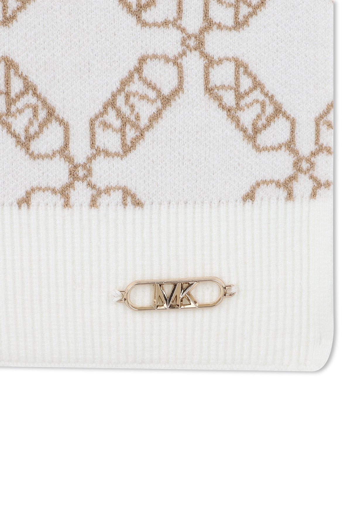Michael Kors Kids Sciarpa Avorio con Stampa