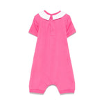 Moschino Kids Tutina Fucsia con Stampa Toy per Neonati