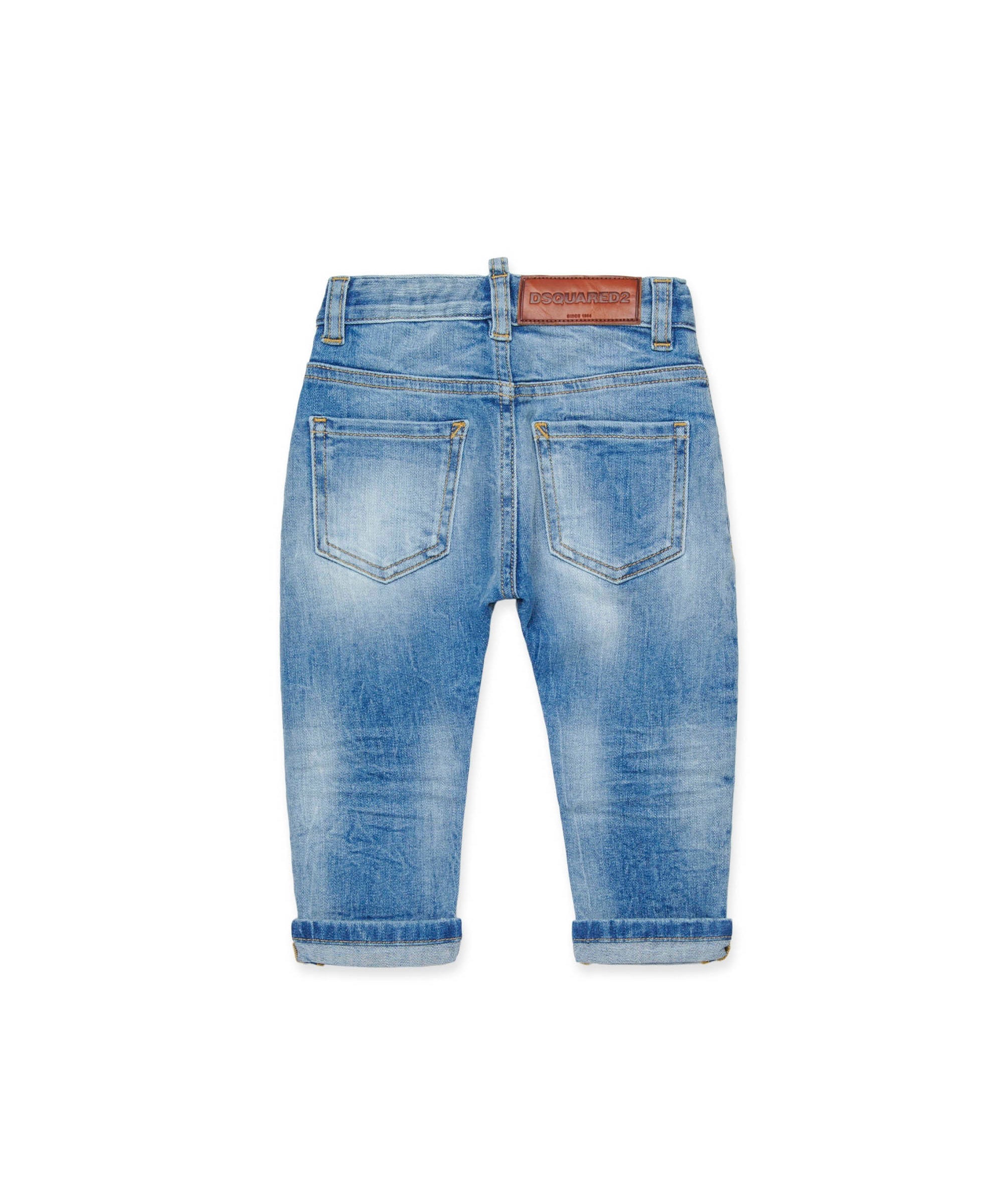 Dsquared2 Kids Jeans Slim Fit Denim per Neonati